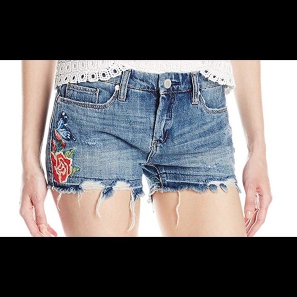 BLANK NYC EMBROIDERED SHORTS 26